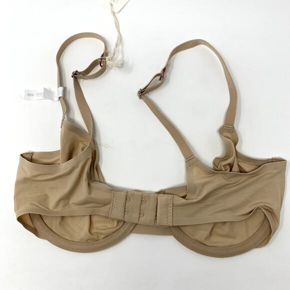 NEW Aerie Smoothez Beige Tan Full Coverage Unlined Underwire Bra 32D - Picture 3 of 3